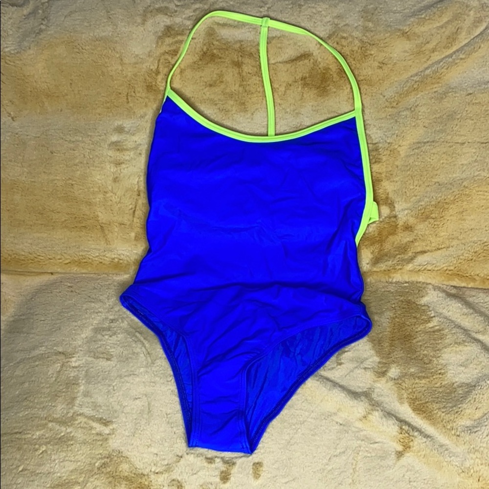 Chromat cobalt blue/neon swimsuit